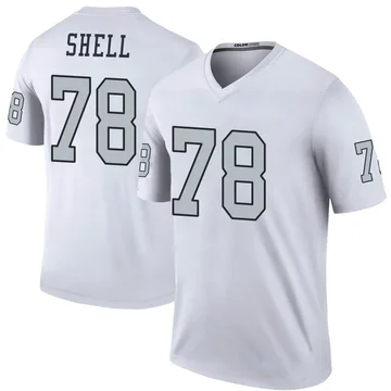 Men's Las Vegas Raiders Art Shell White Color Rush Jersey - Legend