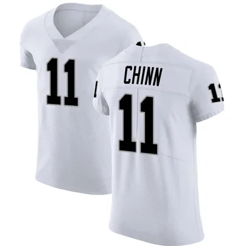 Men's Las Vegas Raiders Jeremy Chinn White Vapor Untouchable Jersey - Elite