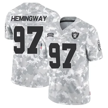 Men's Nike Las Vegas Raiders Tonka Hemingway Arctic Camo 2024 Salute to Service Jersey - Limited