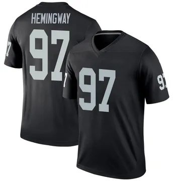 Men's Nike Las Vegas Raiders Tonka Hemingway Black Jersey - Legend
