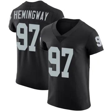 Men's Nike Las Vegas Raiders Tonka Hemingway Black Team Color Vapor Untouchable Jersey - Elite