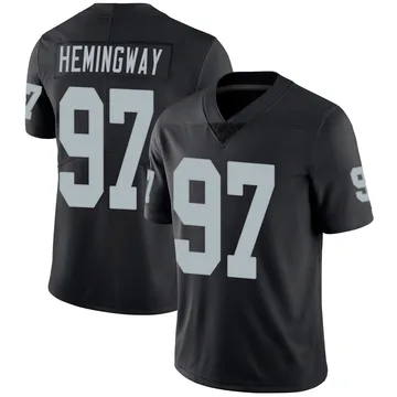 Men's Nike Las Vegas Raiders Tonka Hemingway Black Team Color Vapor Untouchable Jersey - Limited