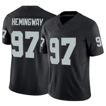 Men's Nike Las Vegas Raiders Tonka Hemingway Black Vapor F.U.S.E. Jersey - Limited