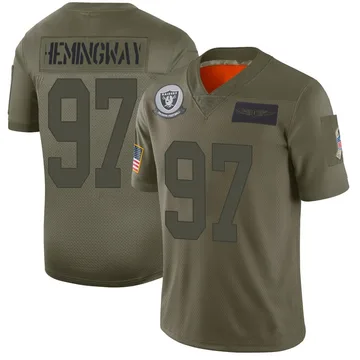 Men's Nike Las Vegas Raiders Tonka Hemingway Camo 2019 Salute to Service Jersey - Limited