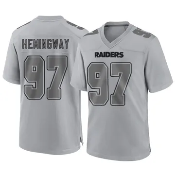Men's Nike Las Vegas Raiders Tonka Hemingway Gray Atmosphere Fashion Jersey - Game