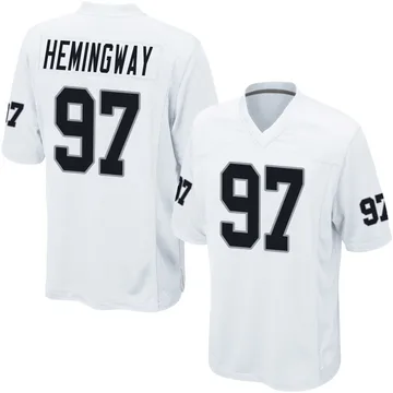 Men's Nike Las Vegas Raiders Tonka Hemingway White Jersey - Game