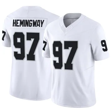 Men's Nike Las Vegas Raiders Tonka Hemingway White Vapor F.U.S.E. Jersey - Limited