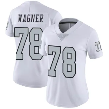 Women's Nike Las Vegas Raiders Dalton Wagner White Color Rush Jersey - Limited