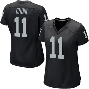Women's Nike Las Vegas Raiders Jeremy Chinn Black Team Color Jersey - Game