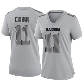 Women's Nike Las Vegas Raiders Jeremy Chinn Gray Atmosphere Fashion Jersey - Game