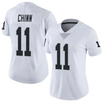 Women's Nike Las Vegas Raiders Jeremy Chinn White Vapor Untouchable Jersey - Limited