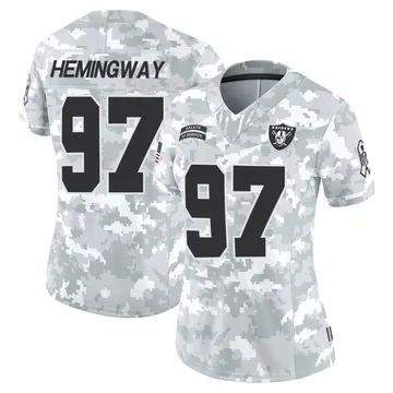 Women's Nike Las Vegas Raiders Tonka Hemingway Arctic Camo 2024 Salute to Service Jersey - Limited