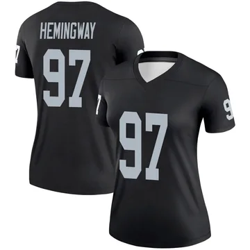 Women's Nike Las Vegas Raiders Tonka Hemingway Black Jersey - Legend