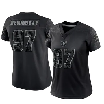 Women's Nike Las Vegas Raiders Tonka Hemingway Black Reflective Jersey - Limited