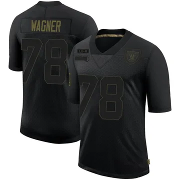Youth Nike Las Vegas Raiders Dalton Wagner Black 2020 Salute To Service Jersey - Limited