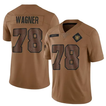 Youth Nike Las Vegas Raiders Dalton Wagner Brown 2023 Salute To Service Jersey - Limited
