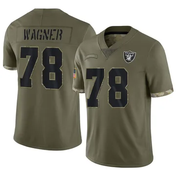 Youth Nike Las Vegas Raiders Dalton Wagner Olive 2022 Salute To Service Jersey - Limited