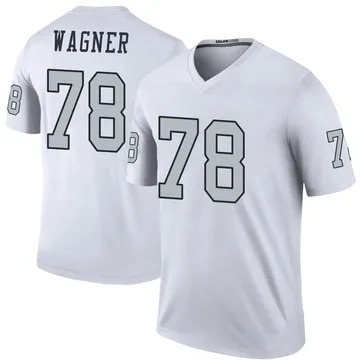 Youth Nike Las Vegas Raiders Dalton Wagner White Color Rush Jersey - Legend