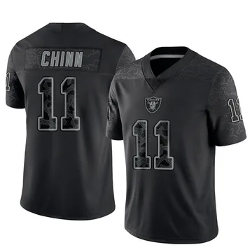 Youth Nike Las Vegas Raiders Jeremy Chinn Black Reflective Jersey - Limited