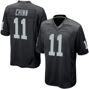 Youth Nike Las Vegas Raiders Jeremy Chinn Black Team Color Jersey - Game