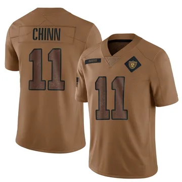 Youth Nike Las Vegas Raiders Jeremy Chinn Brown 2023 Salute To Service Jersey - Limited