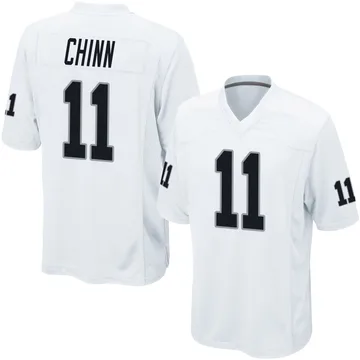 Youth Nike Las Vegas Raiders Jeremy Chinn White Jersey - Game