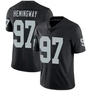 Youth Nike Las Vegas Raiders Tonka Hemingway Black Team Color Vapor Untouchable Jersey - Limited